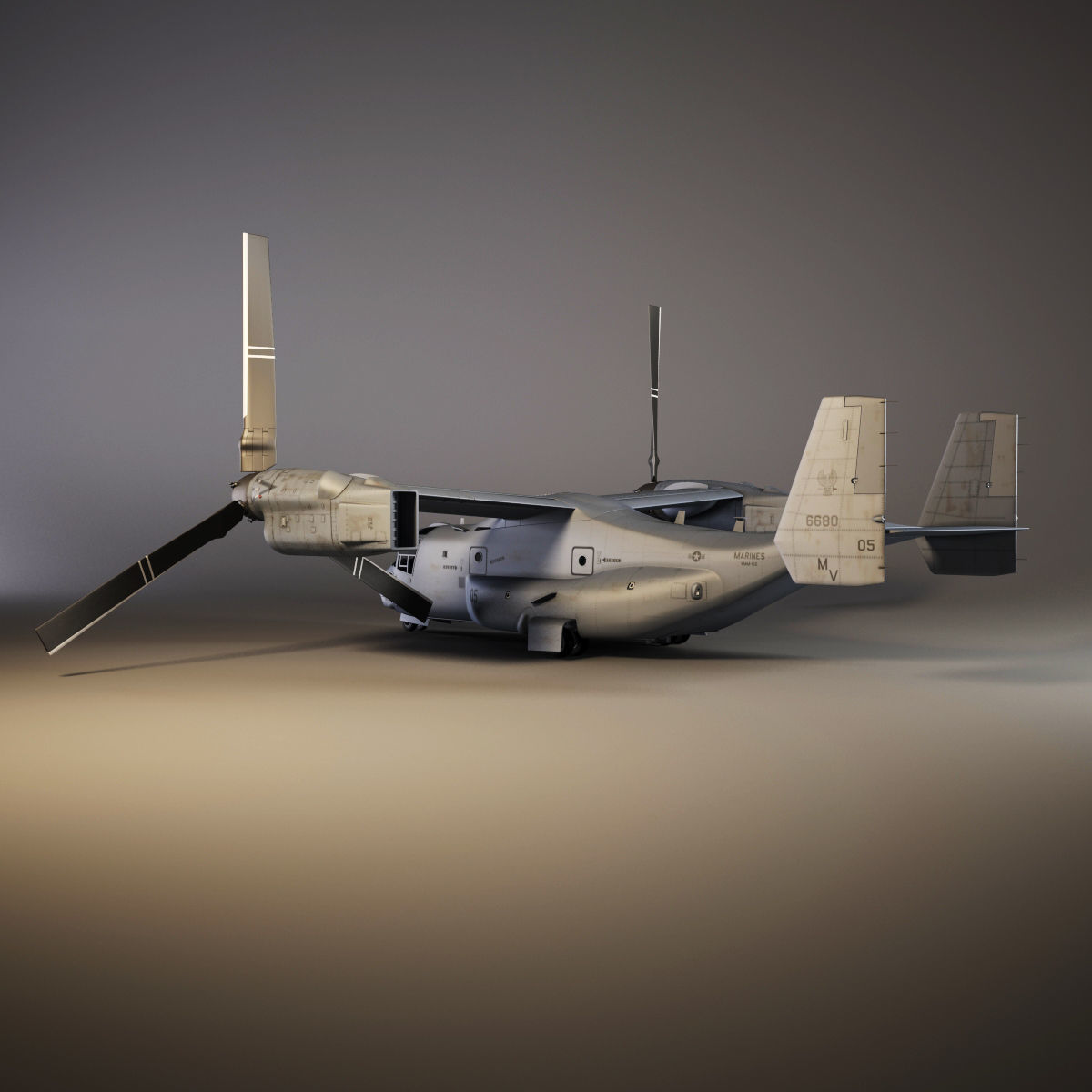 Helicopter MV22 3D model_3