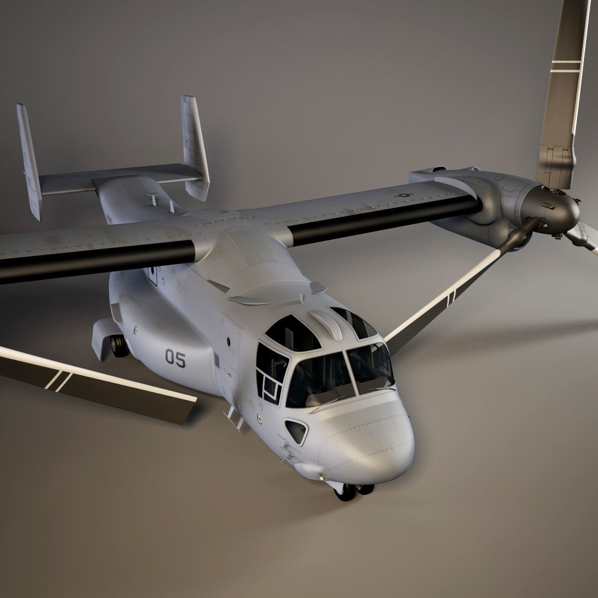 Helicopter MV22 3D model_7