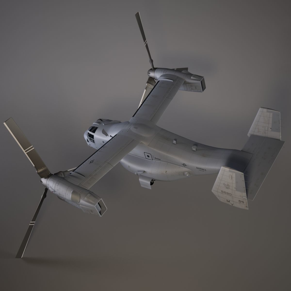 Helicopter MV22 3D model_12