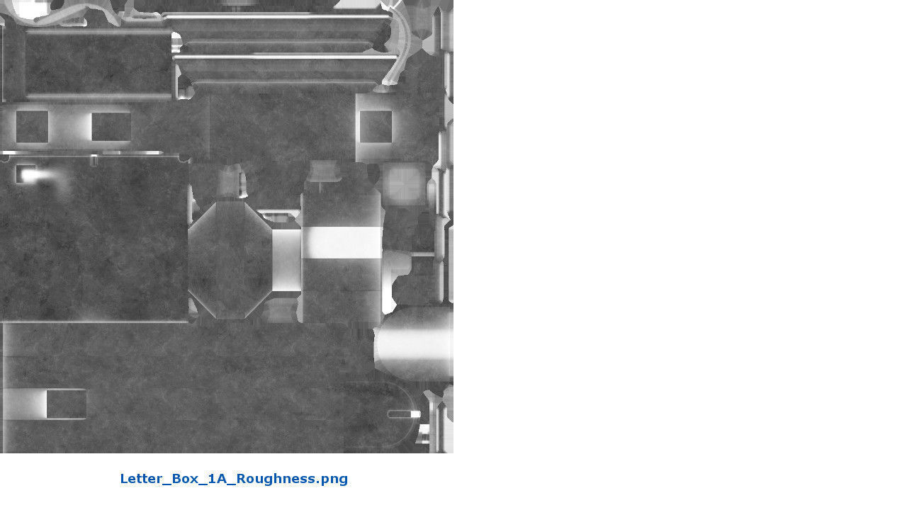 Letter Box 1A Low-poly 3D model_9