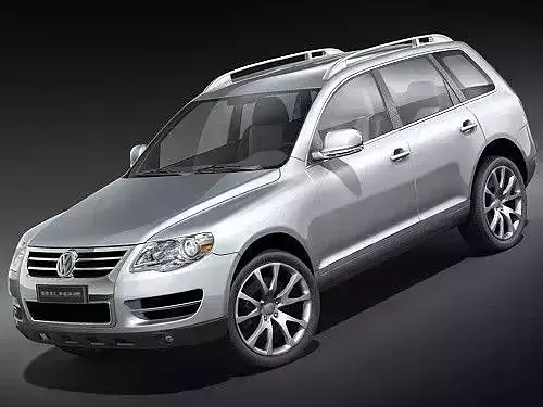 Volkswagen Touareg 2008 mid-poly 3D Model