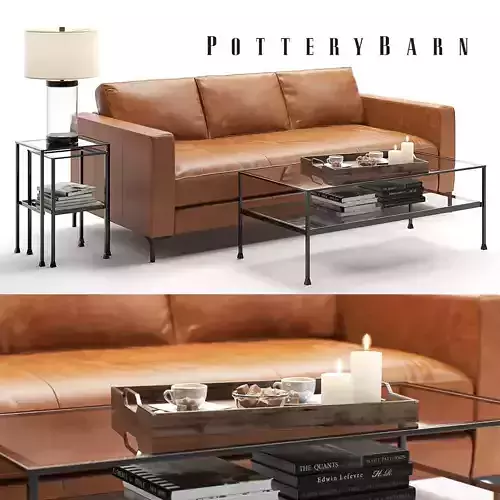Pottery Barn Jake set 4 3D model
