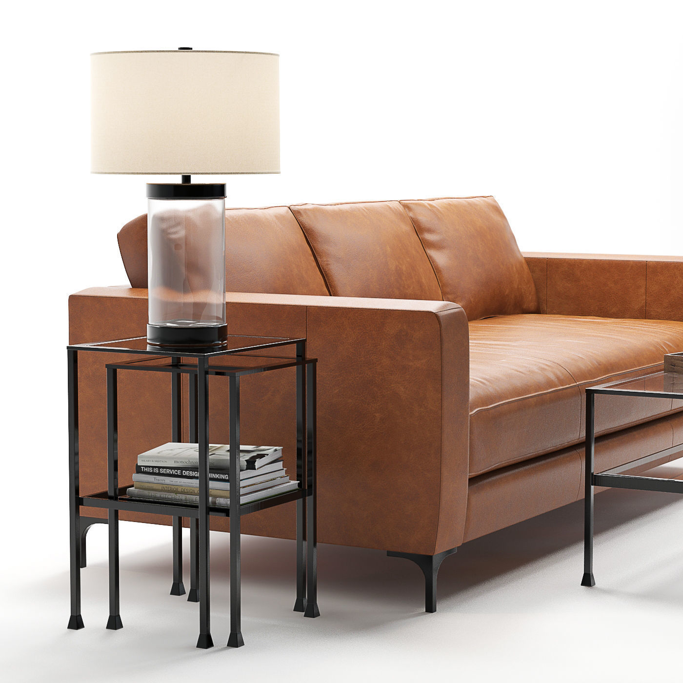 Pottery Barn Jake set 4 3D model_2