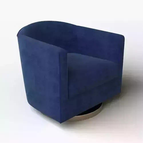 Vintage Brass Swivel Lounge Chairs