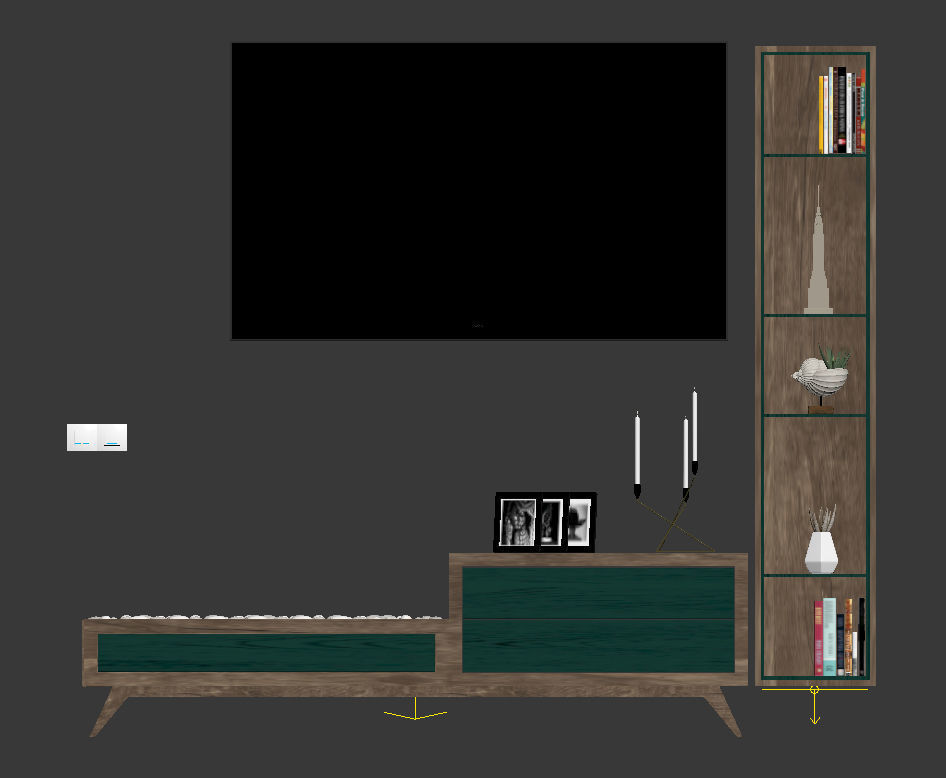 Fireplace Commode  3D model_4