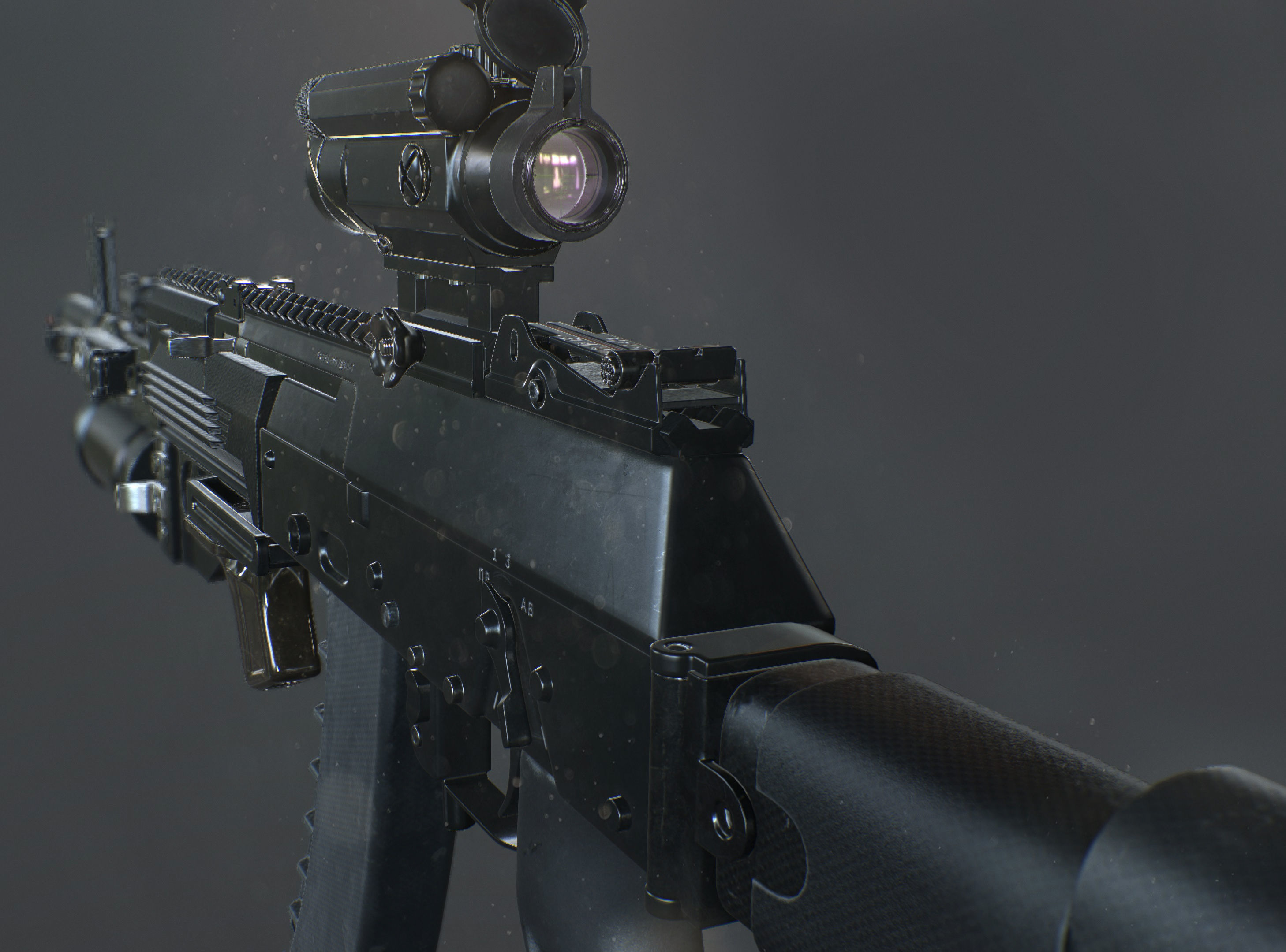 Kalashnikov AK 12 rifle 3D model_5