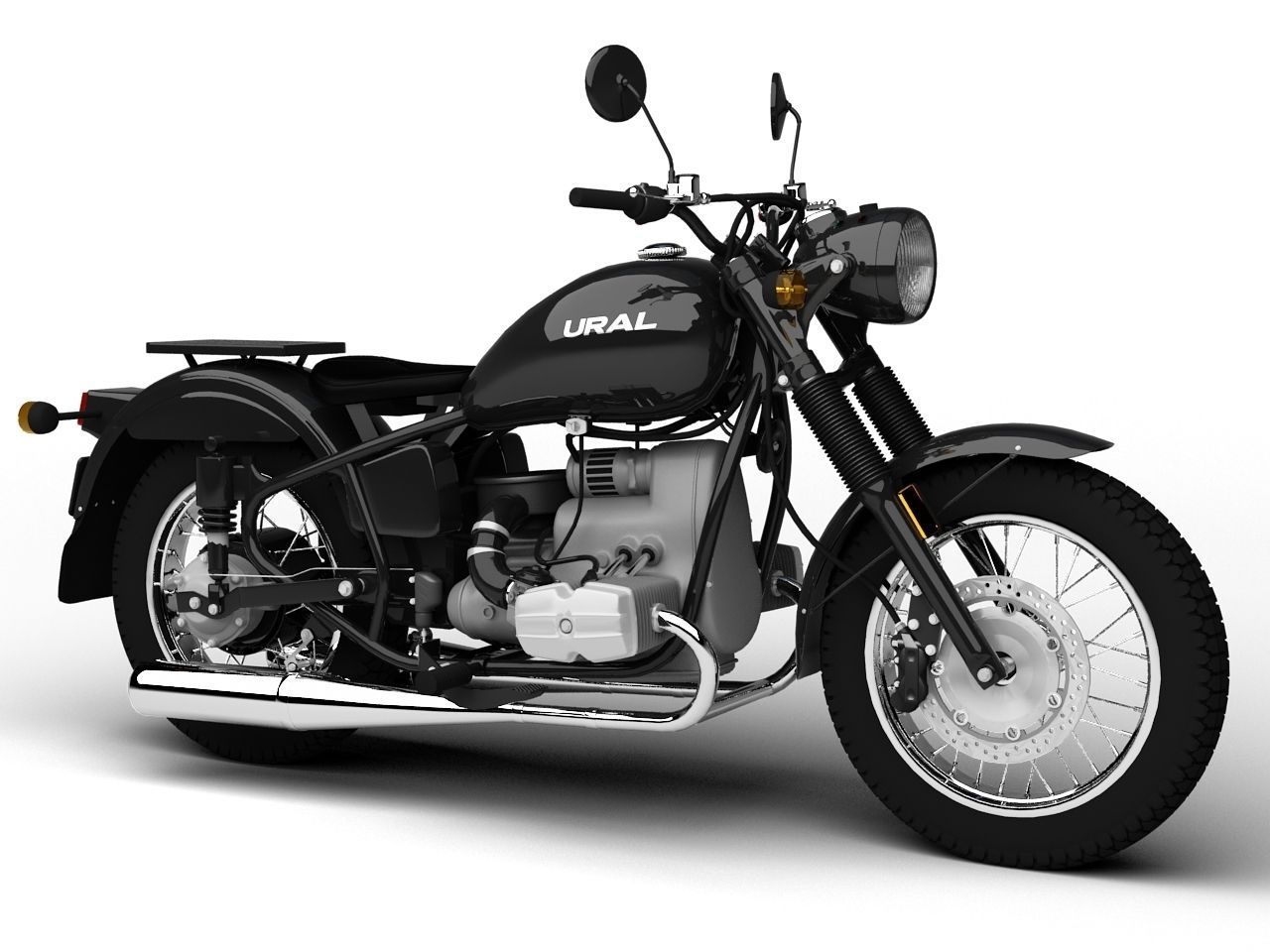 Ural M70 Solo 2014 3D Model .max .obj .3ds .fbx .c4d .dxf ...