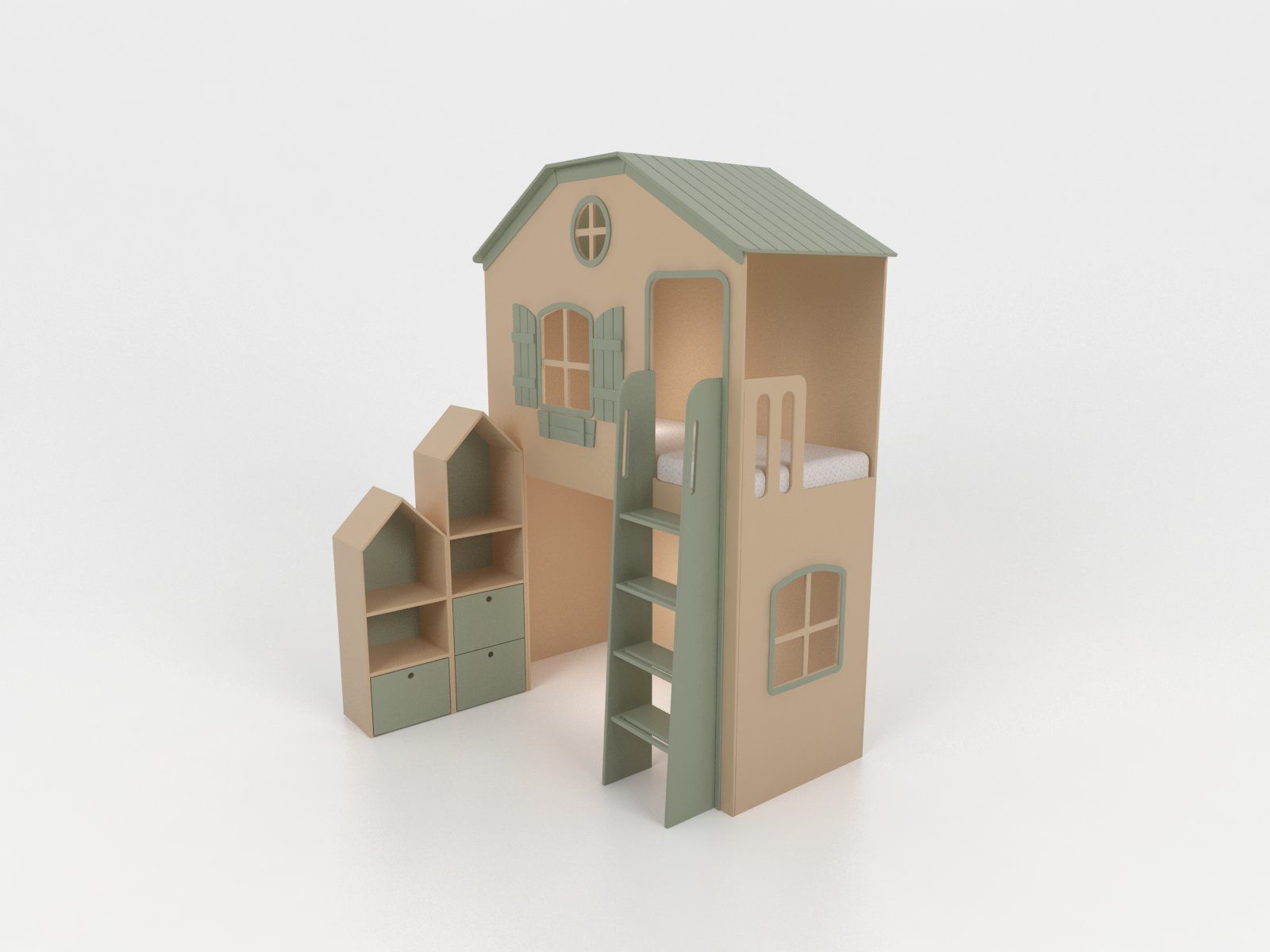 Playground with slide 3D model_2