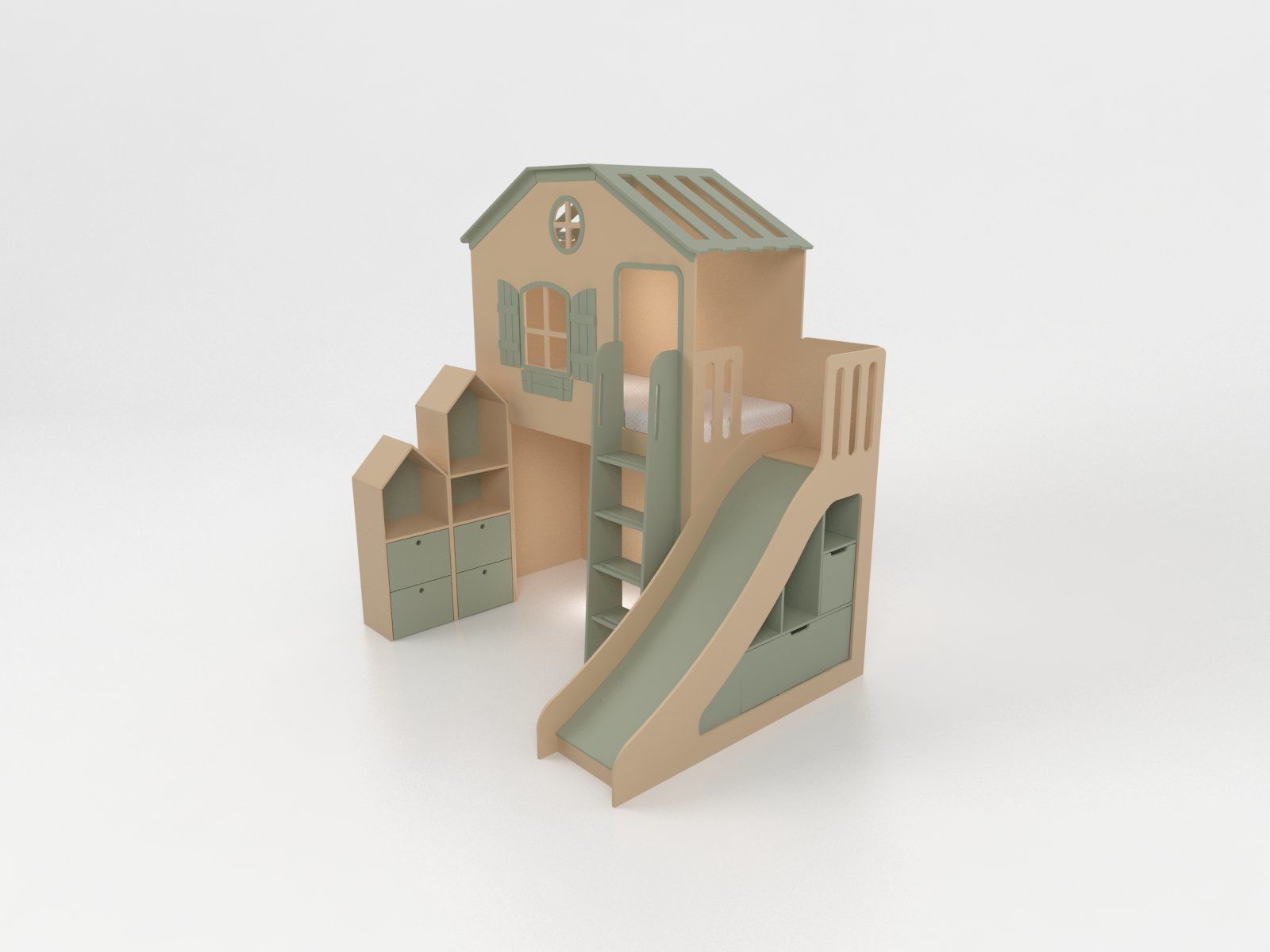 Playground with slide 3D model_3