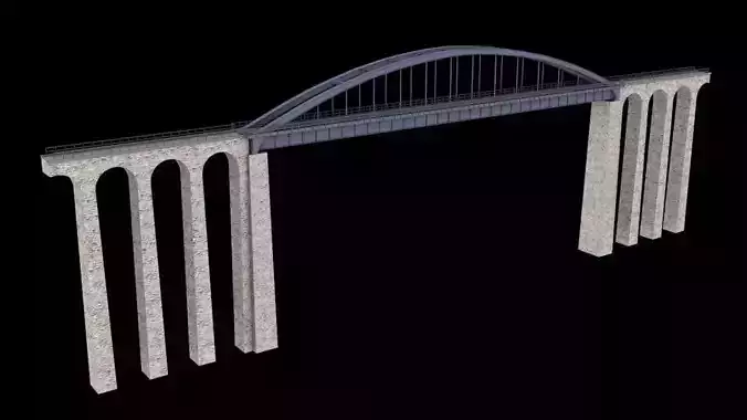 Bridge 1 with columns