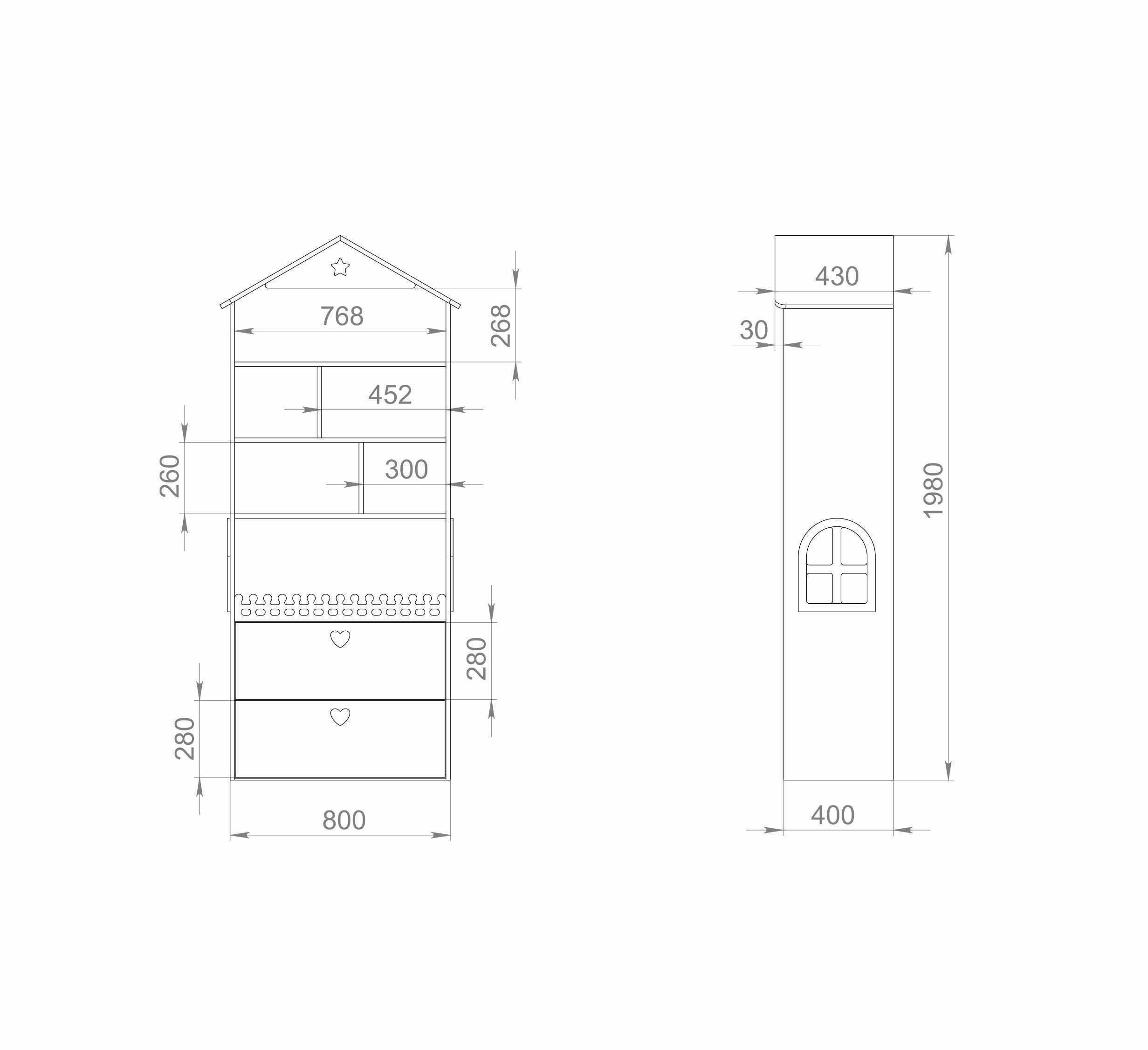 Shelving house and toy storage 3D model_4