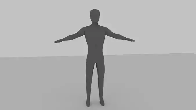 Low Poly Male Character Free low-poly 3D model
