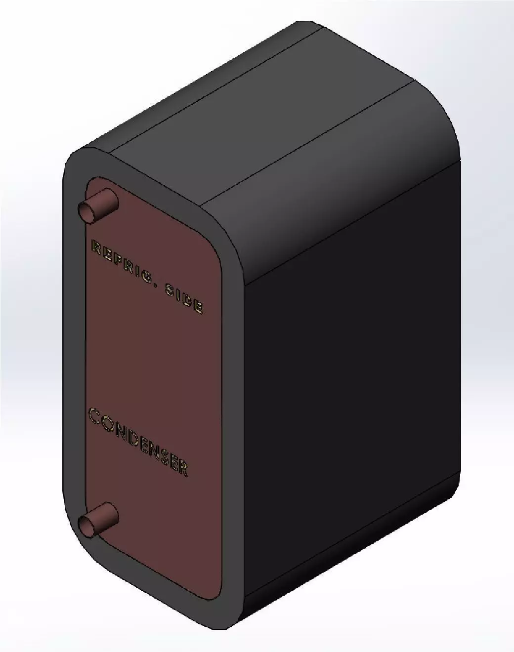 COMPACT BRAZED HEAT EXCHANGER 3D model_0
