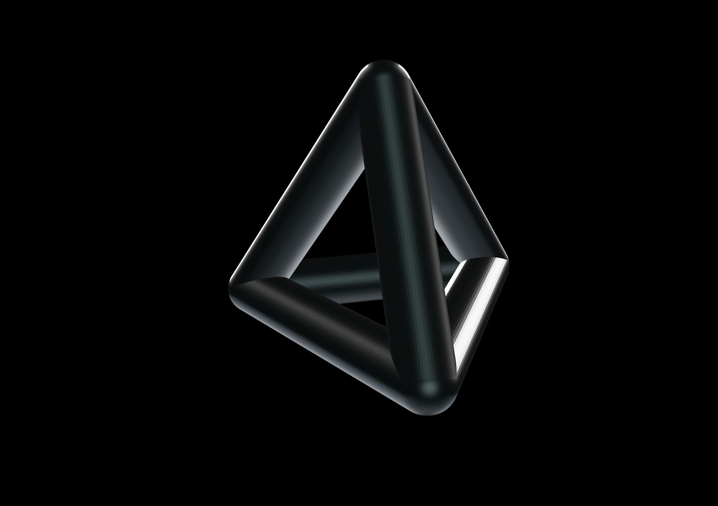 004 Mathart - Platonic Solids - Tetrahedron 01 - 10 cm 3D print model_2
