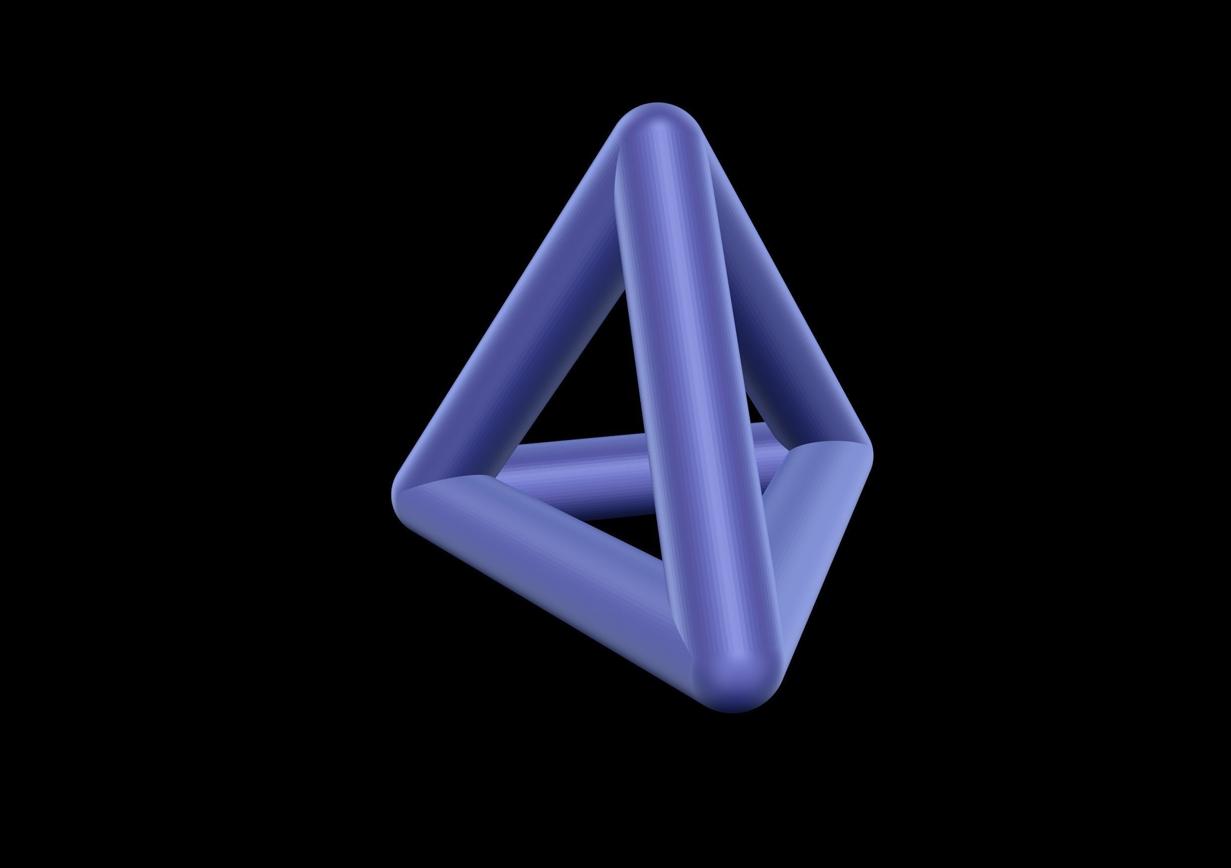 004 Mathart - Platonic Solids - Tetrahedron 01 - 10 cm 3D print model_3