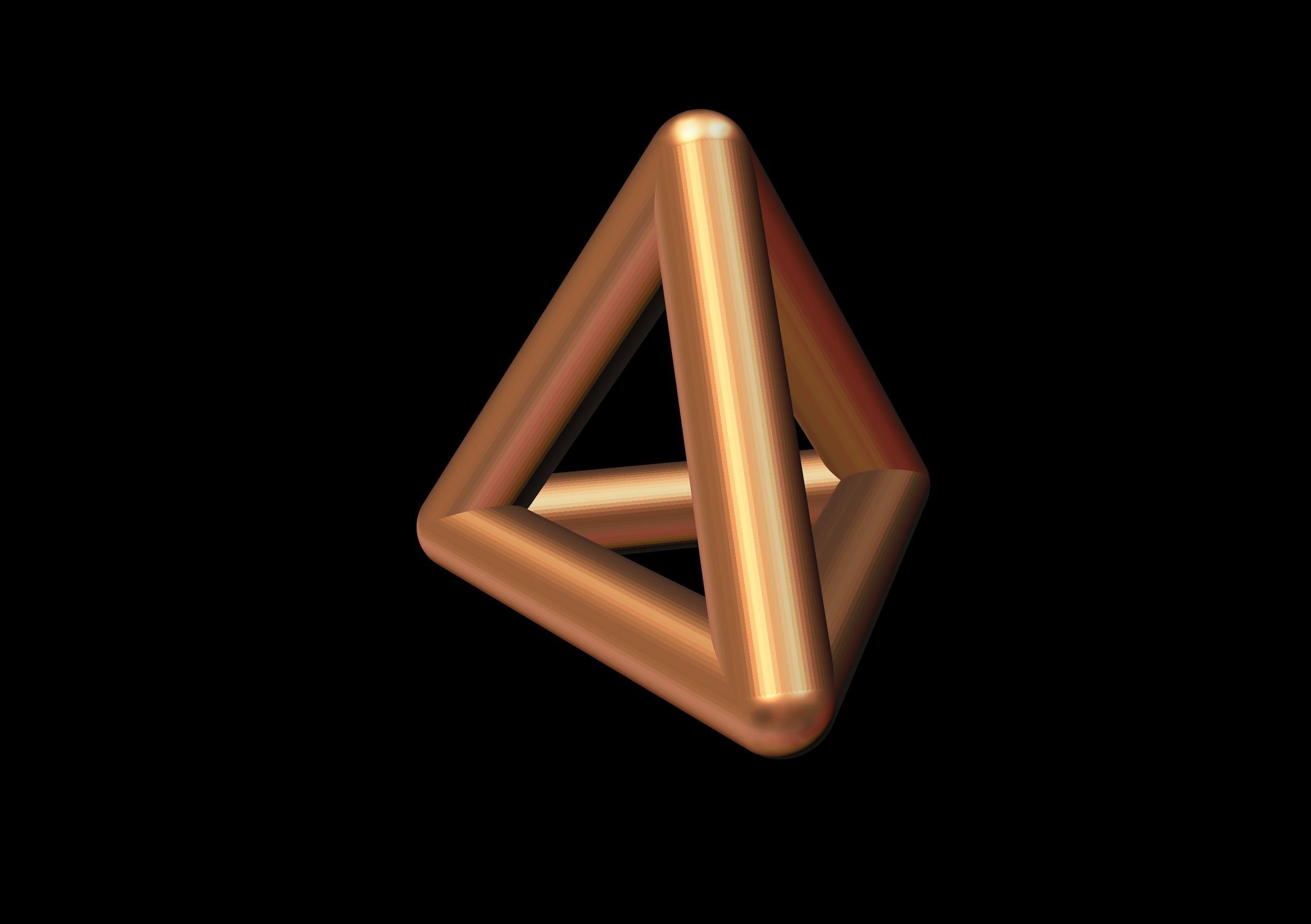 004 Mathart - Platonic Solids - Tetrahedron 01 - 10 cm 3D print model_1