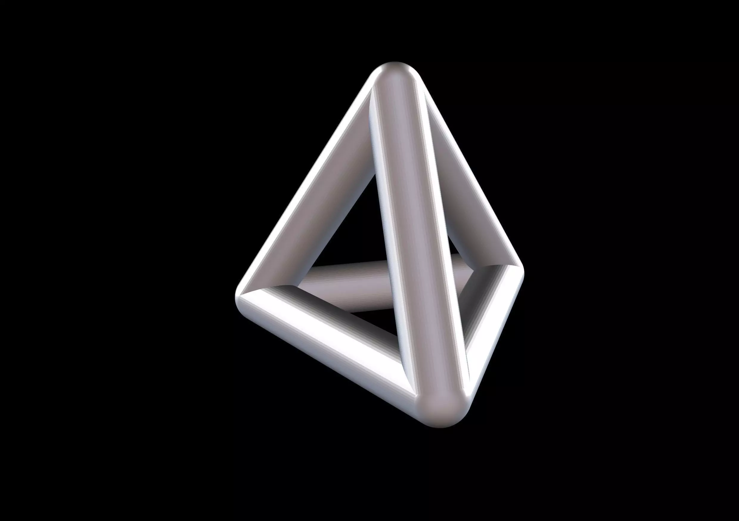 004 Mathart - Platonic Solids - Tetrahedron 01 - 10 cm 3D print model_0
