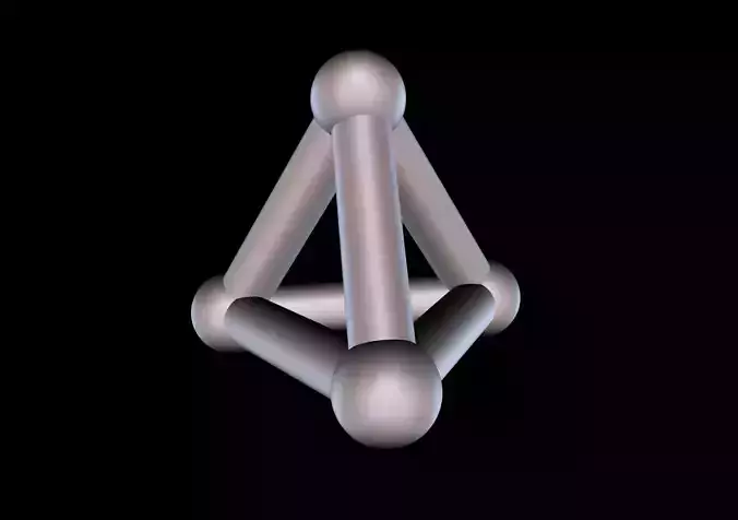 005 Mathart - Platonic Solids - Tetrahedron 02 - 10 cm 3D print model