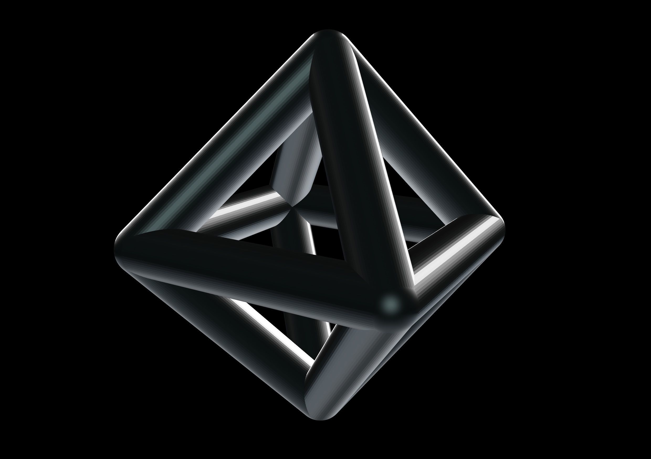 007 Mathart - Platonic Solids - Octahedron 01 - 10 cm 3D print model_5