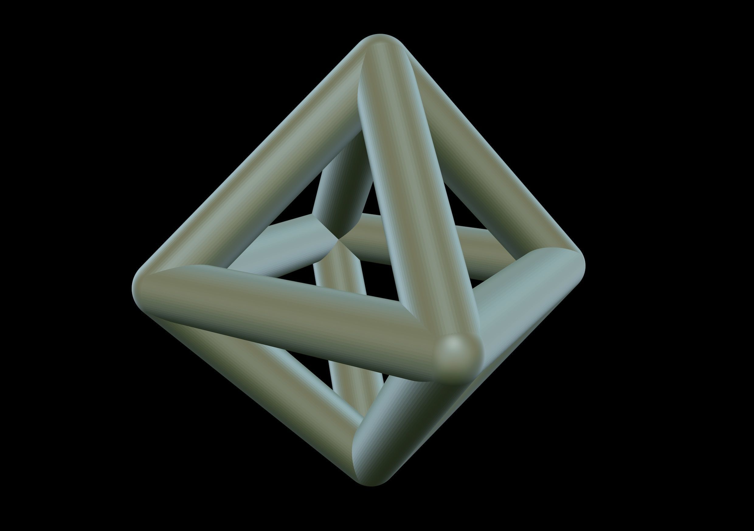 007 Mathart - Platonic Solids - Octahedron 01 - 10 cm 3D print model_4