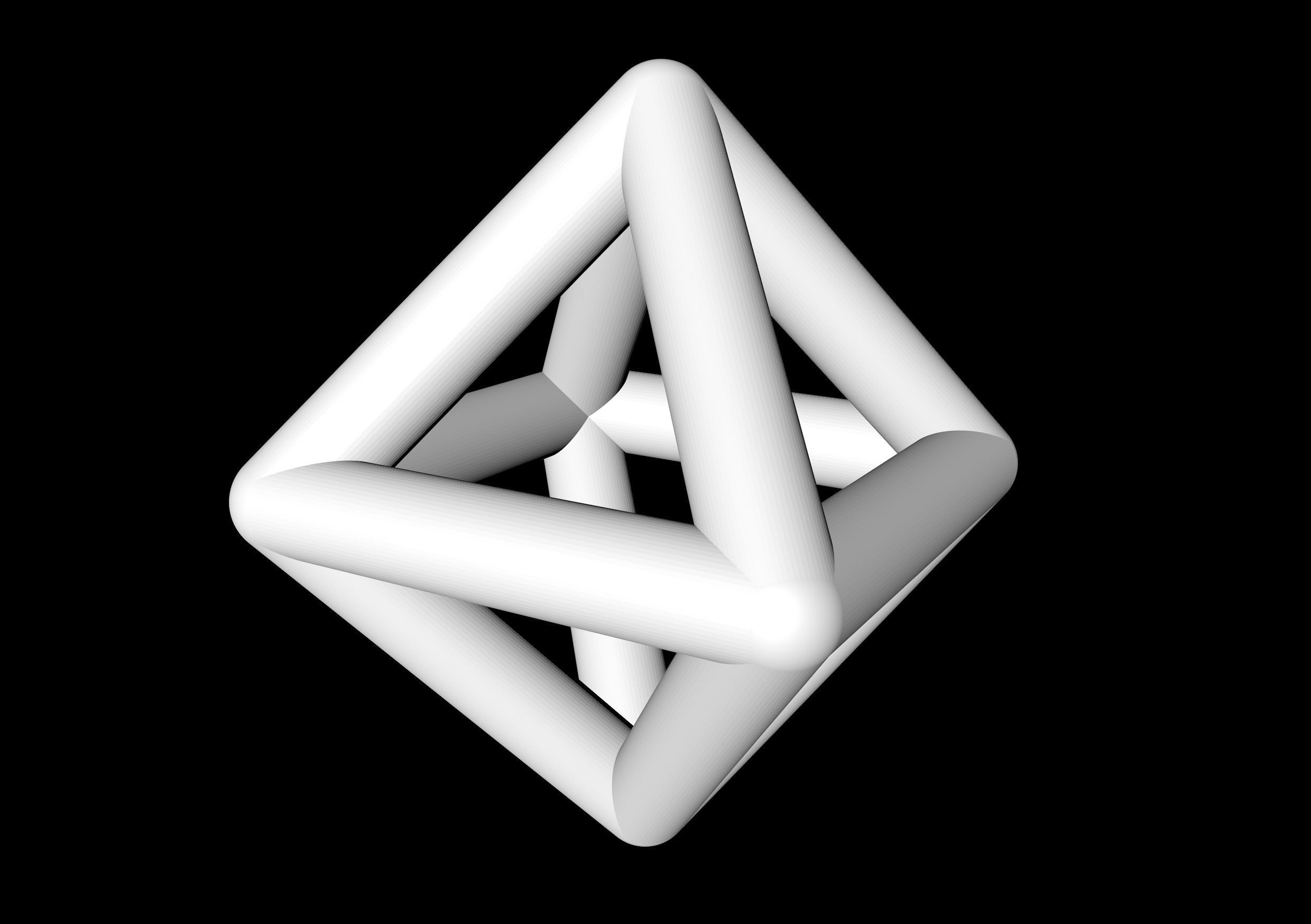 007 Mathart - Platonic Solids - Octahedron 01 - 10 cm 3D print model_1