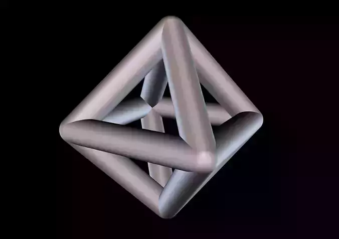 007 Mathart - Platonic Solids - Octahedron 01 - 10 cm