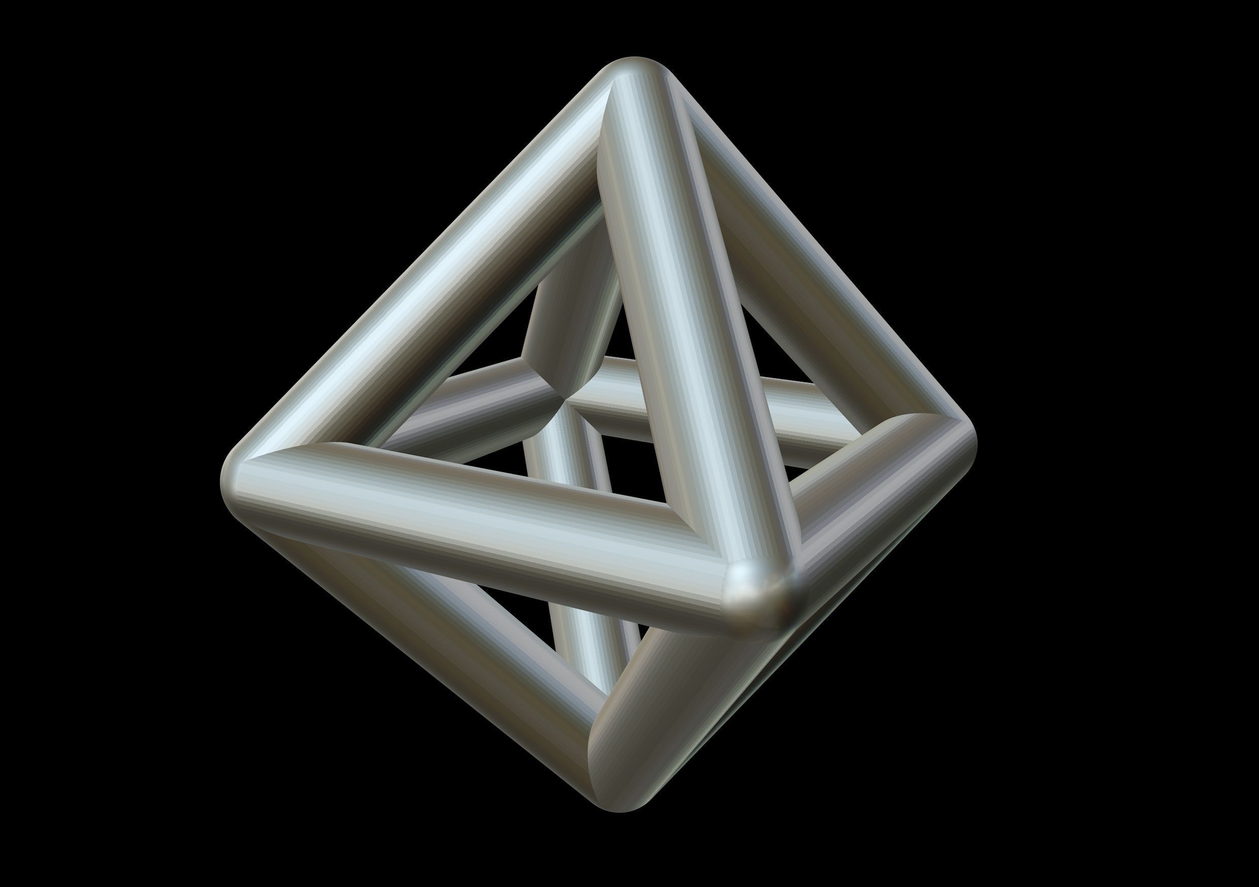 007 Mathart - Platonic Solids - Octahedron 01 - 10 cm 3D print model_2