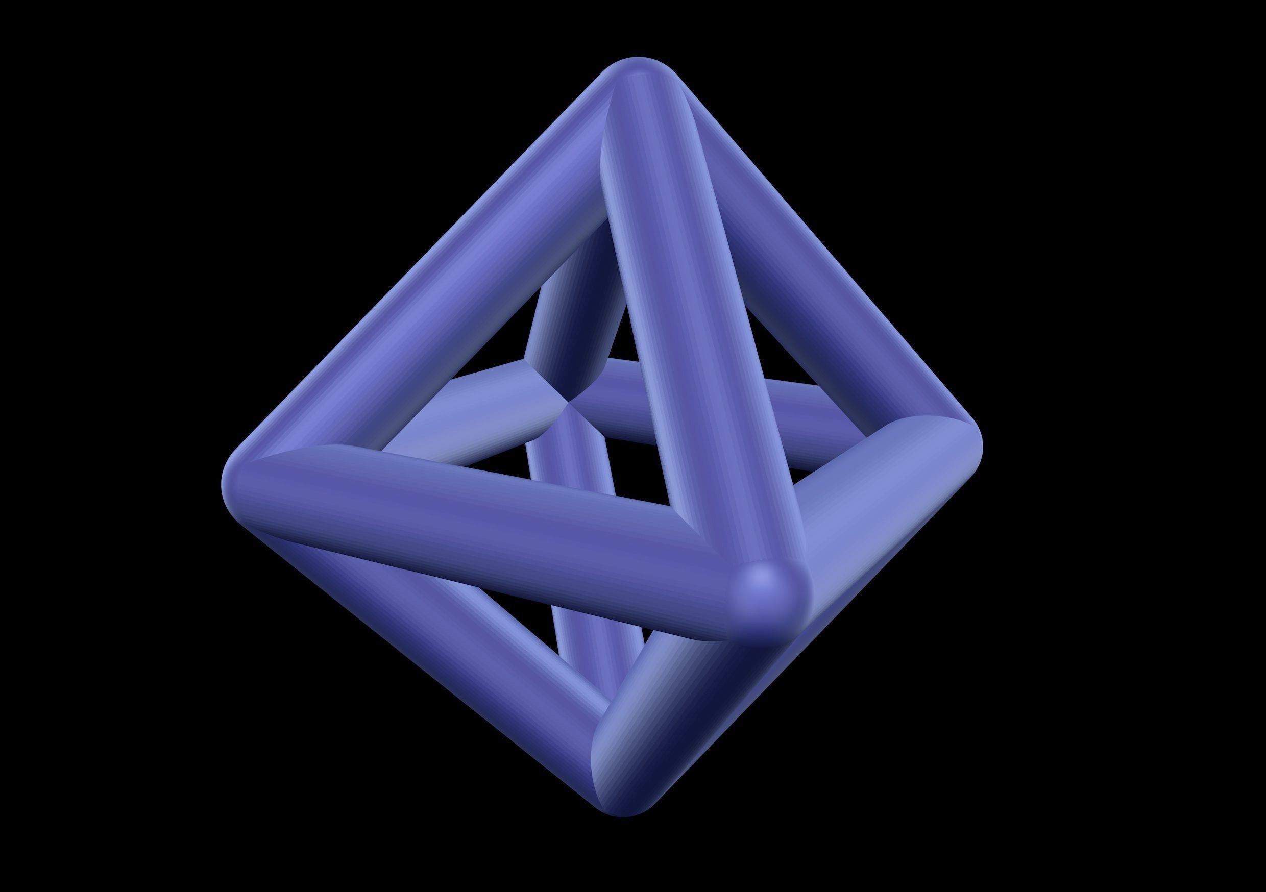 007 Mathart - Platonic Solids - Octahedron 01 - 10 cm 3D print model_3