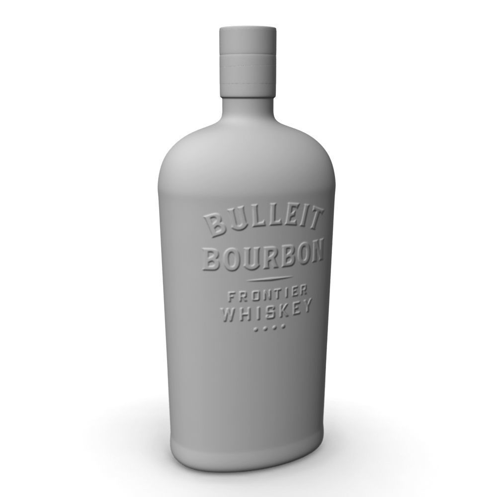 Bulleit Bourbon 75cl Bottle 3D model_13