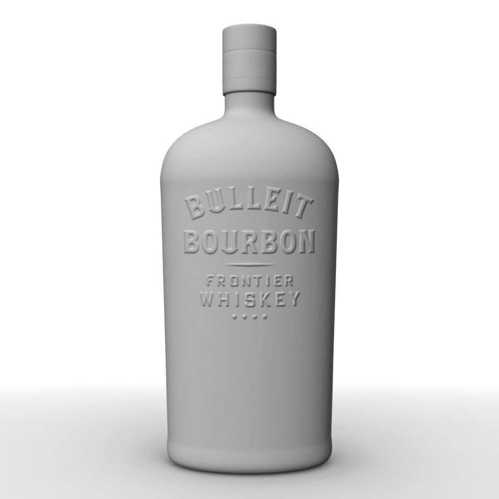 Bulleit Bourbon 75cl Bottle 3D model_11