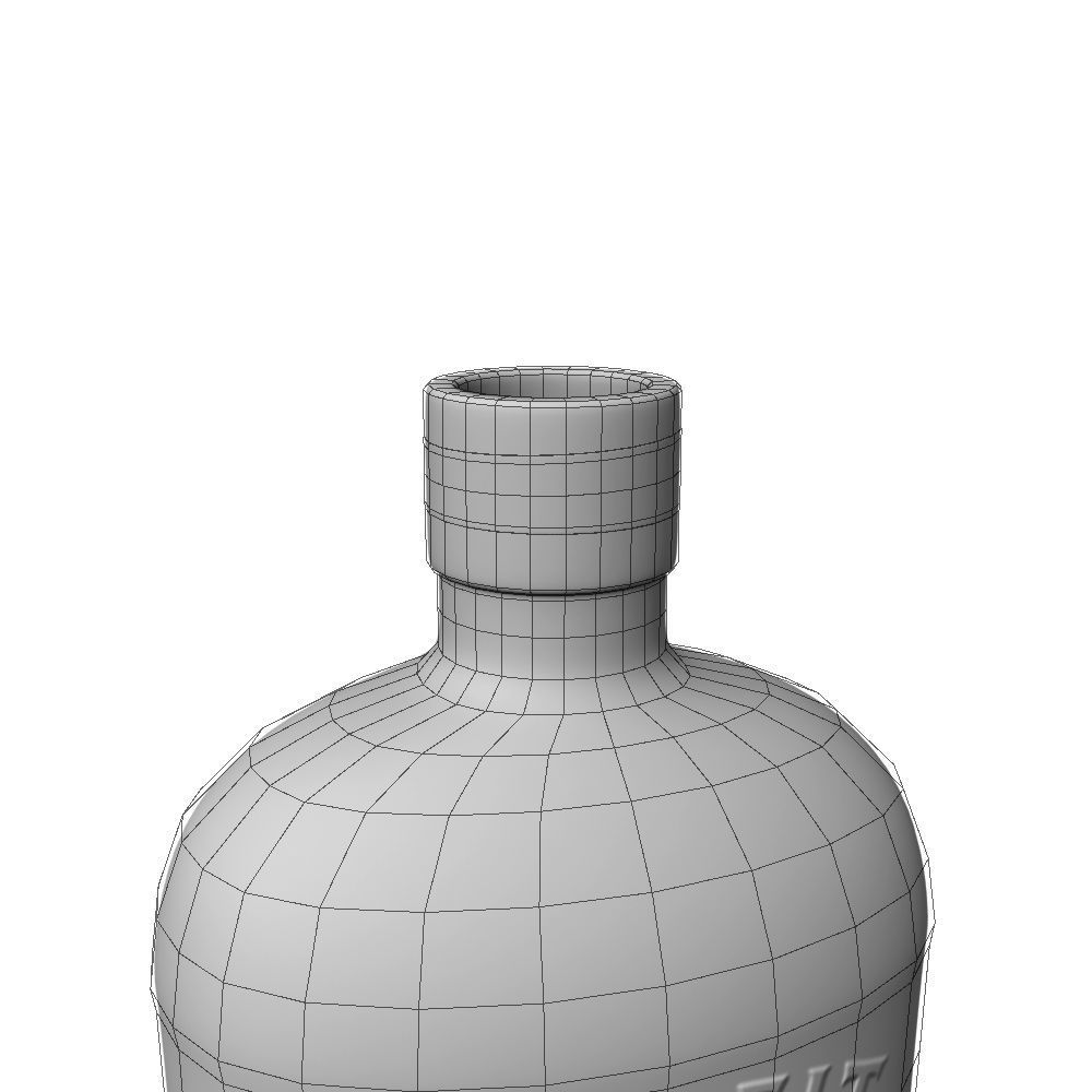Bulleit Bourbon 75cl Bottle 3D model_24