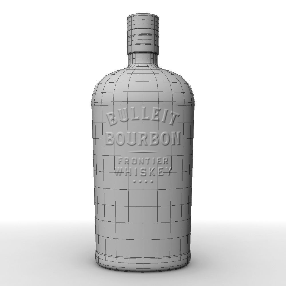 Bulleit Bourbon 75cl Bottle 3D model_18