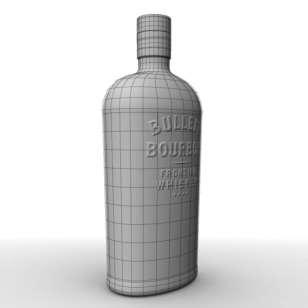Bulleit Bourbon 75cl Bottle 3D model_19