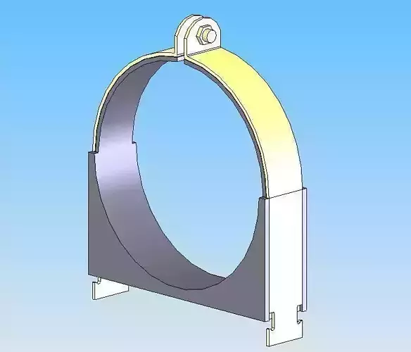Clamps-Cush-A-Clamp pipe clamp 3D model