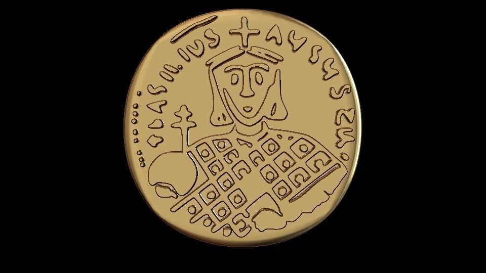 Ancient coins stl 3D model_12