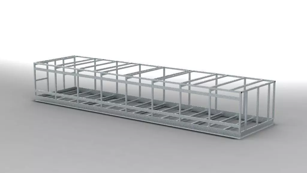 FRAME BASE UNIT STEEL 3D model_0