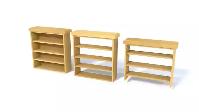 Wooden Bookshelf Set 2