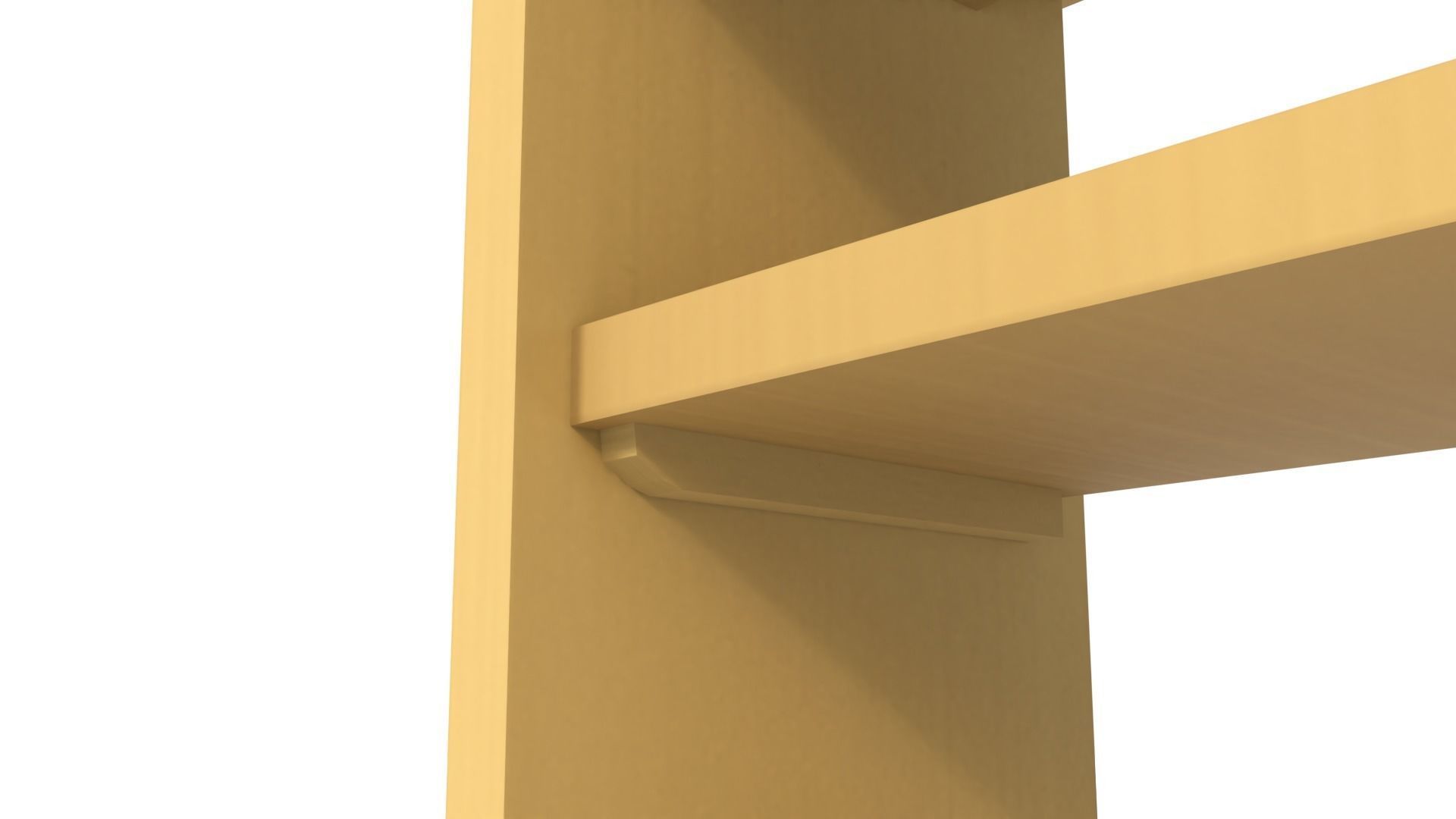 Wooden Bookshelf Set 2 Low-poly 3D model_26