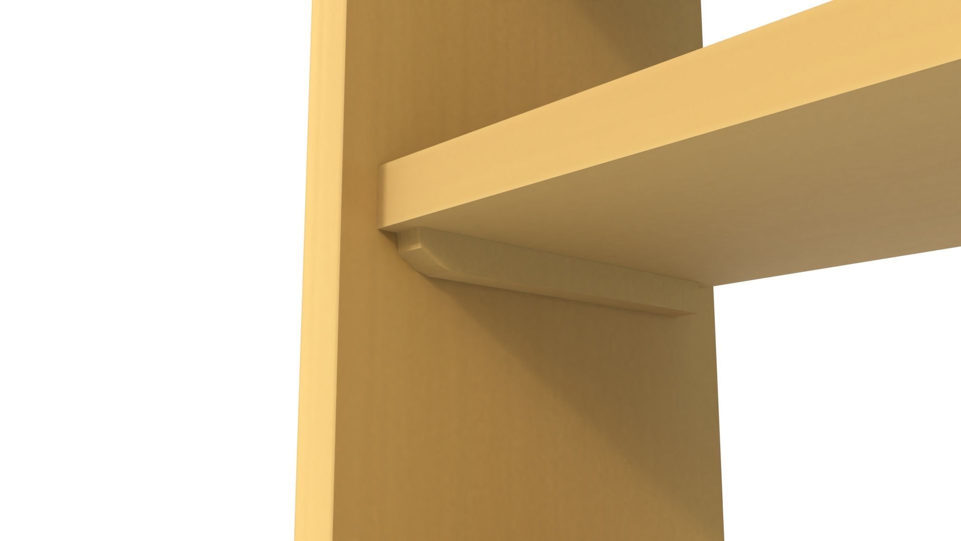 Wooden Bookshelf Set 2 Low-poly 3D model_16