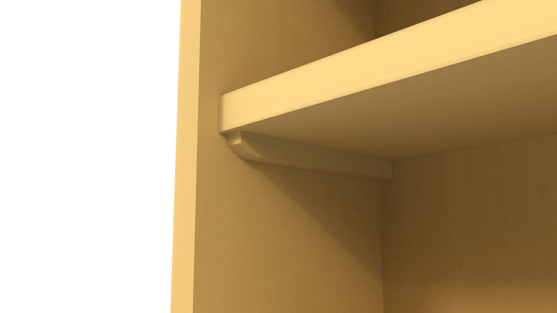 Wooden Bookshelf Set 2 Low-poly 3D model_6