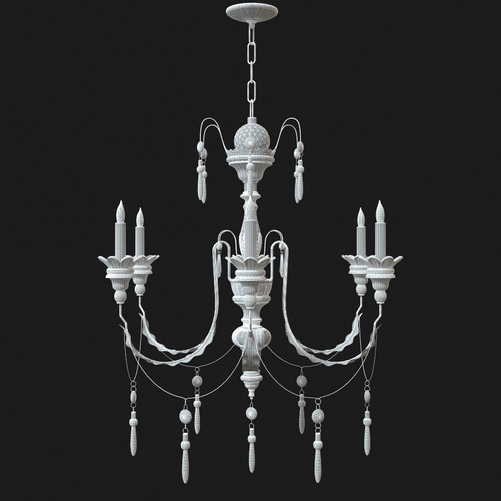 SMALL PERCIVAL CHANDELIER 3D model_1