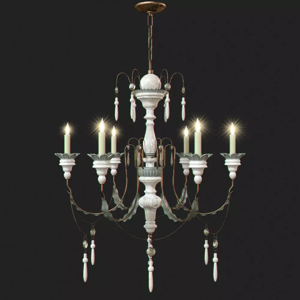 SMALL PERCIVAL CHANDELIER 3D model_0