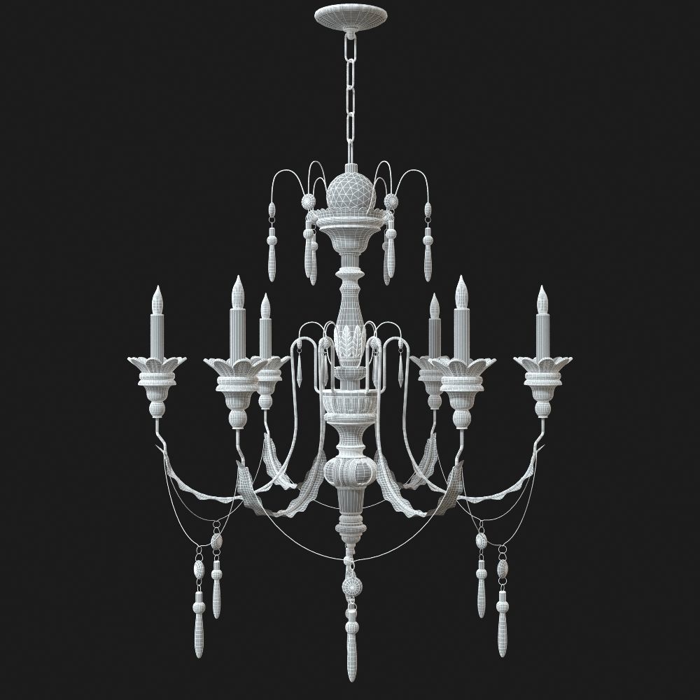 SMALL PERCIVAL CHANDELIER 3D model_2