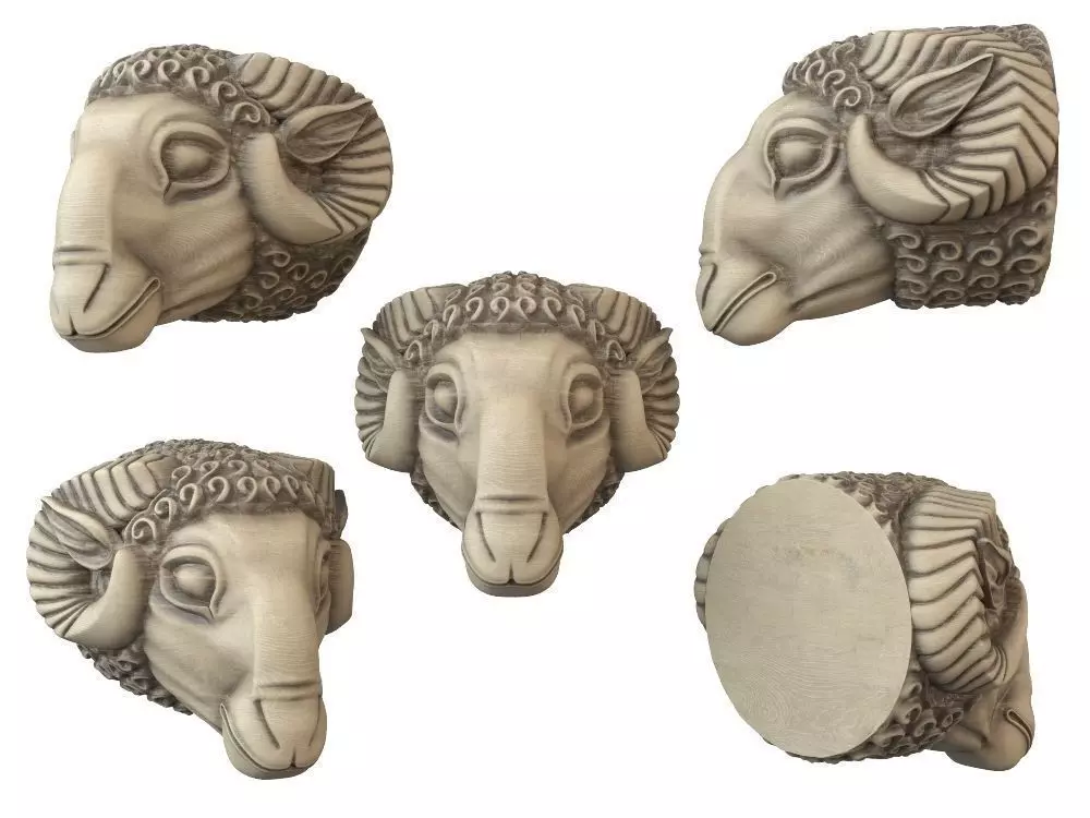 rams head 3D print model
