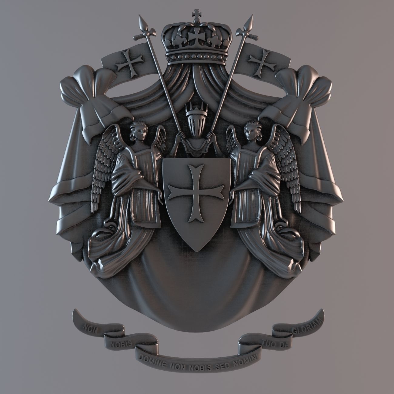 Templar emblem 3D print model_7