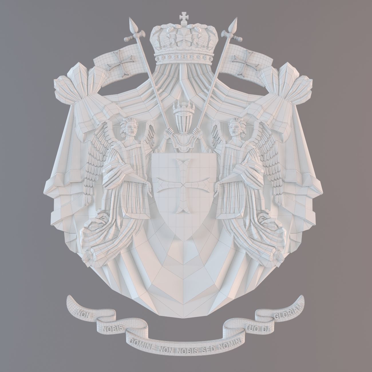 Templar emblem 3D print model_3