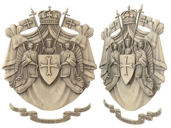 Templar emblem 3D print model