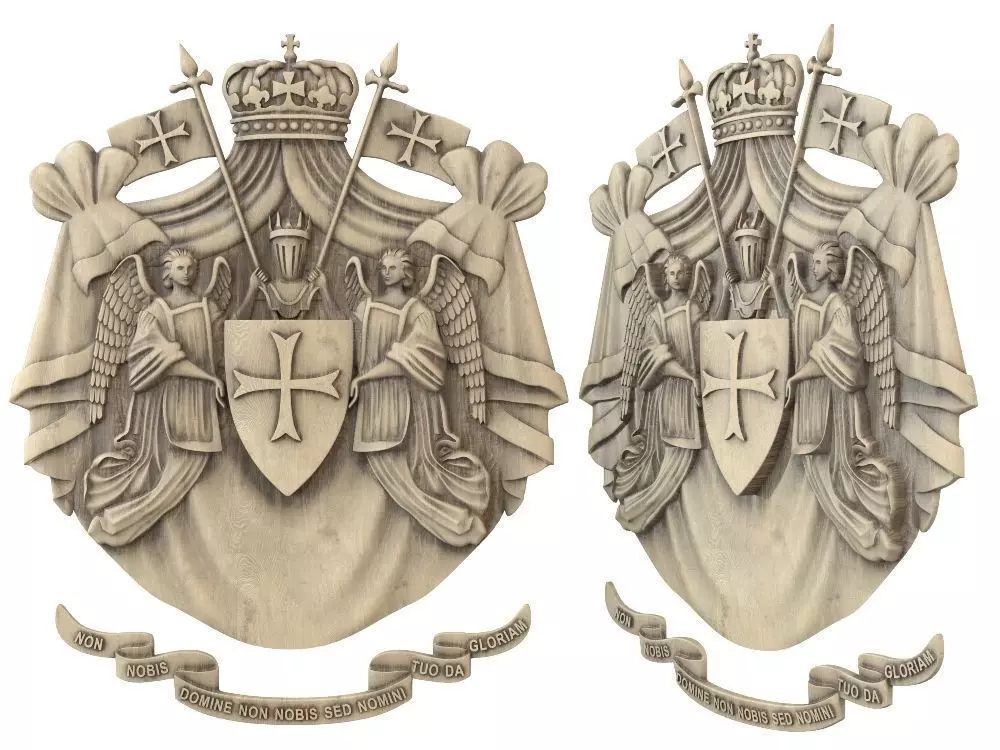 Templar emblem 3D print model_0