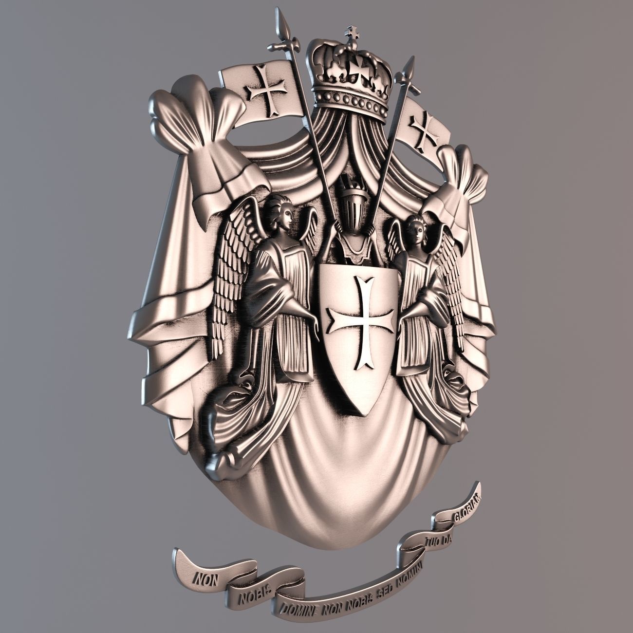 Templar emblem 3D print model_4