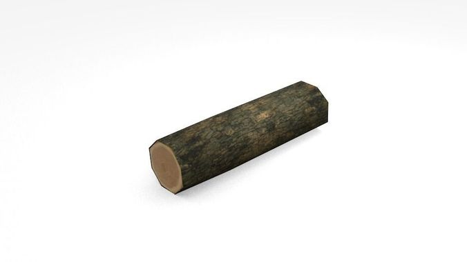 Log lowpoly model Free low-poly 3D model